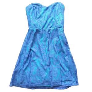 Teeze Me Strapless Prom Dress Blue